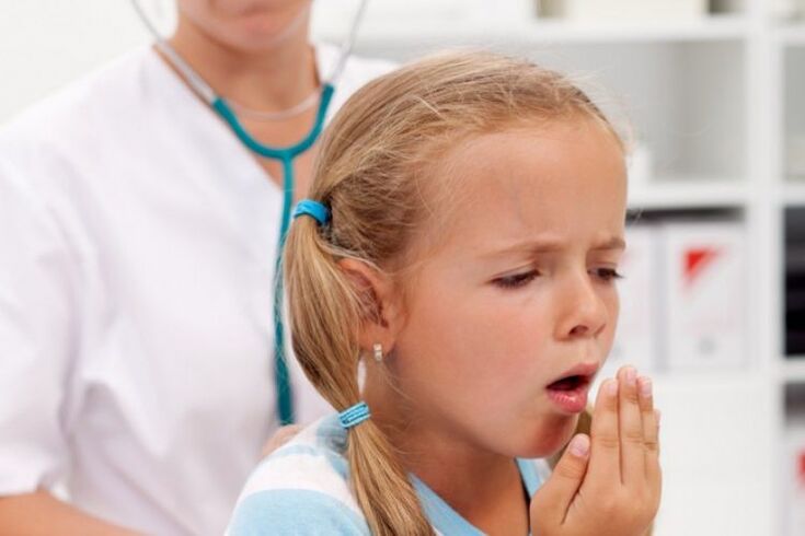 cough presence of parasites in the child's body